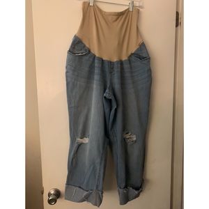 Motherhood maternity cropped jeans